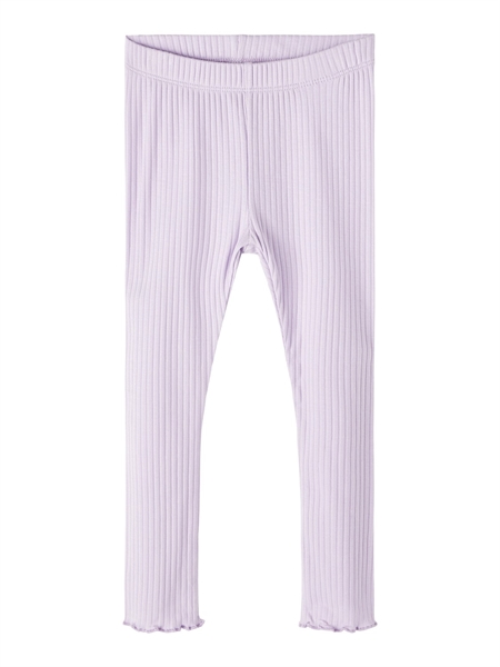 NAME IT Rib Leggings Dyssa Pastel Lilac